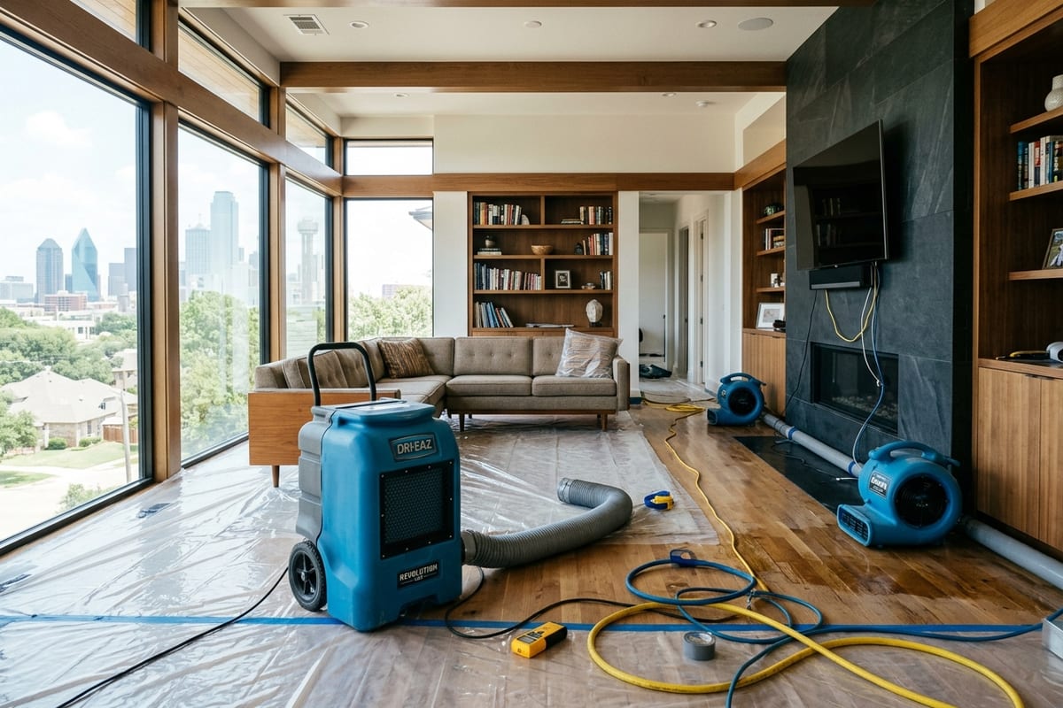 Industrial water extraction and structural drying in Dallas-Fort Worth